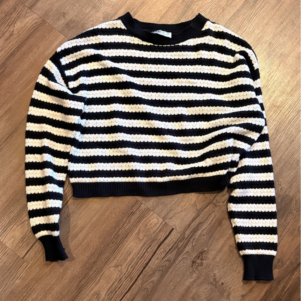 Beach Riot Monochrome Striped Knit